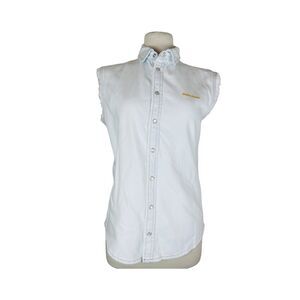 Golden Goose Deluxe Brand Denim Sleeveless Shirt